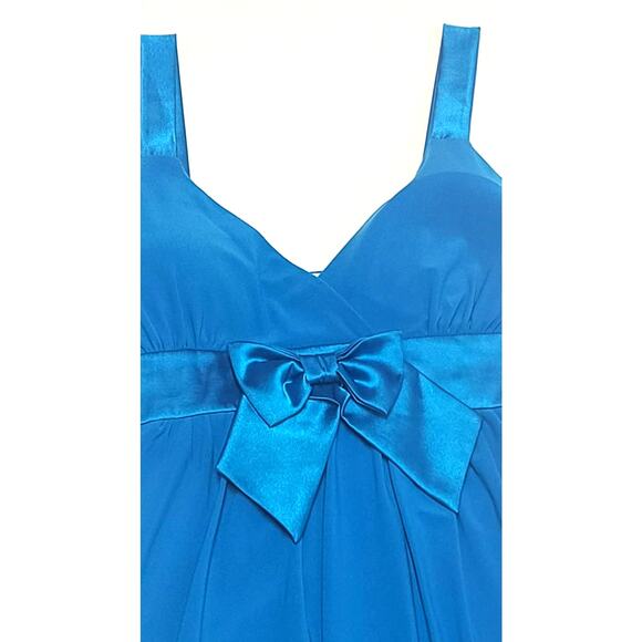 Y2K 90s Taboo bright Blue women's size medium A-line mini dress - Picture 4 of 9